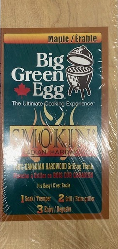 [116780] Big Green Egg Canadian Maple Hardwood Smokin' Plank